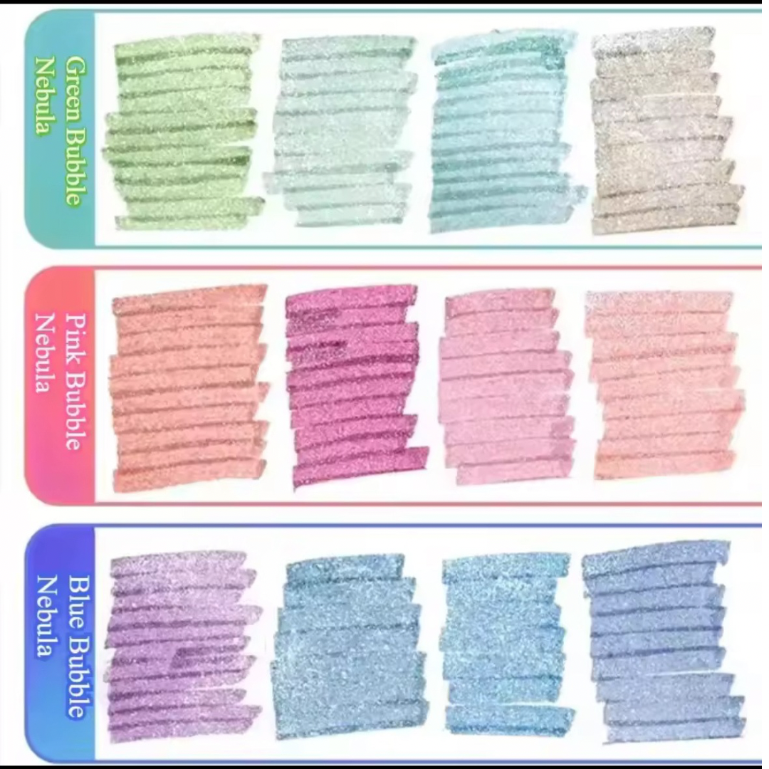 Highlighters Sparkle, pack de 4 marcadores con Glitter.