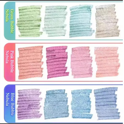 Highlighters Sparkle, pack de 4 marcadores con Glitter.
