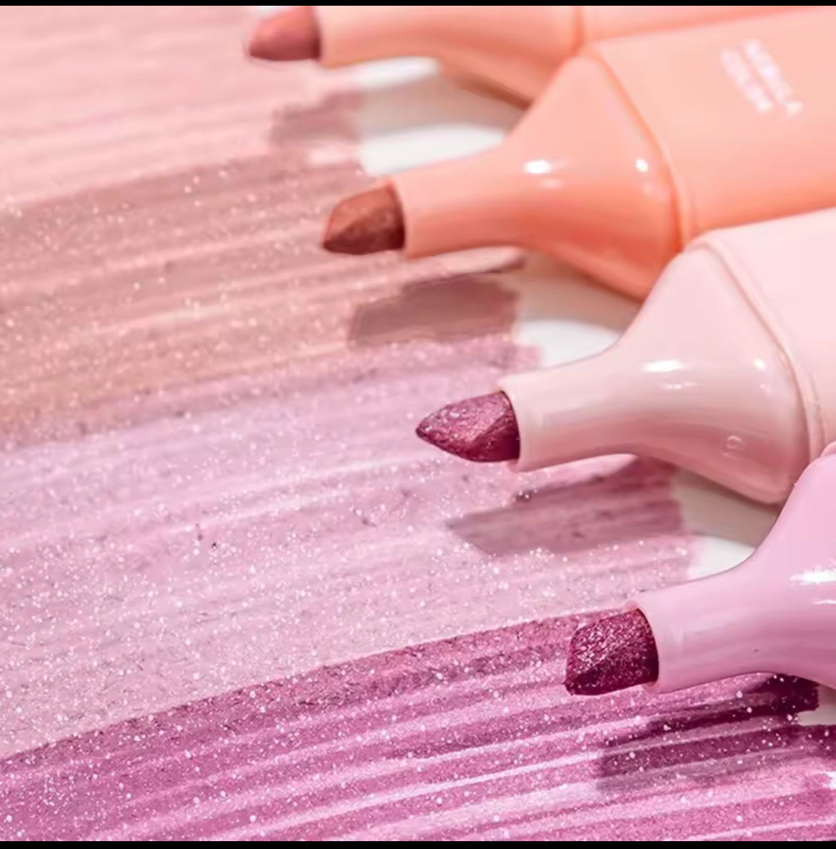 Highlighters Sparkle, pack de 4 marcadores con Glitter.
