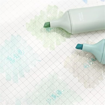 Highlighters Sparkle, pack de 4 marcadores con Glitter.